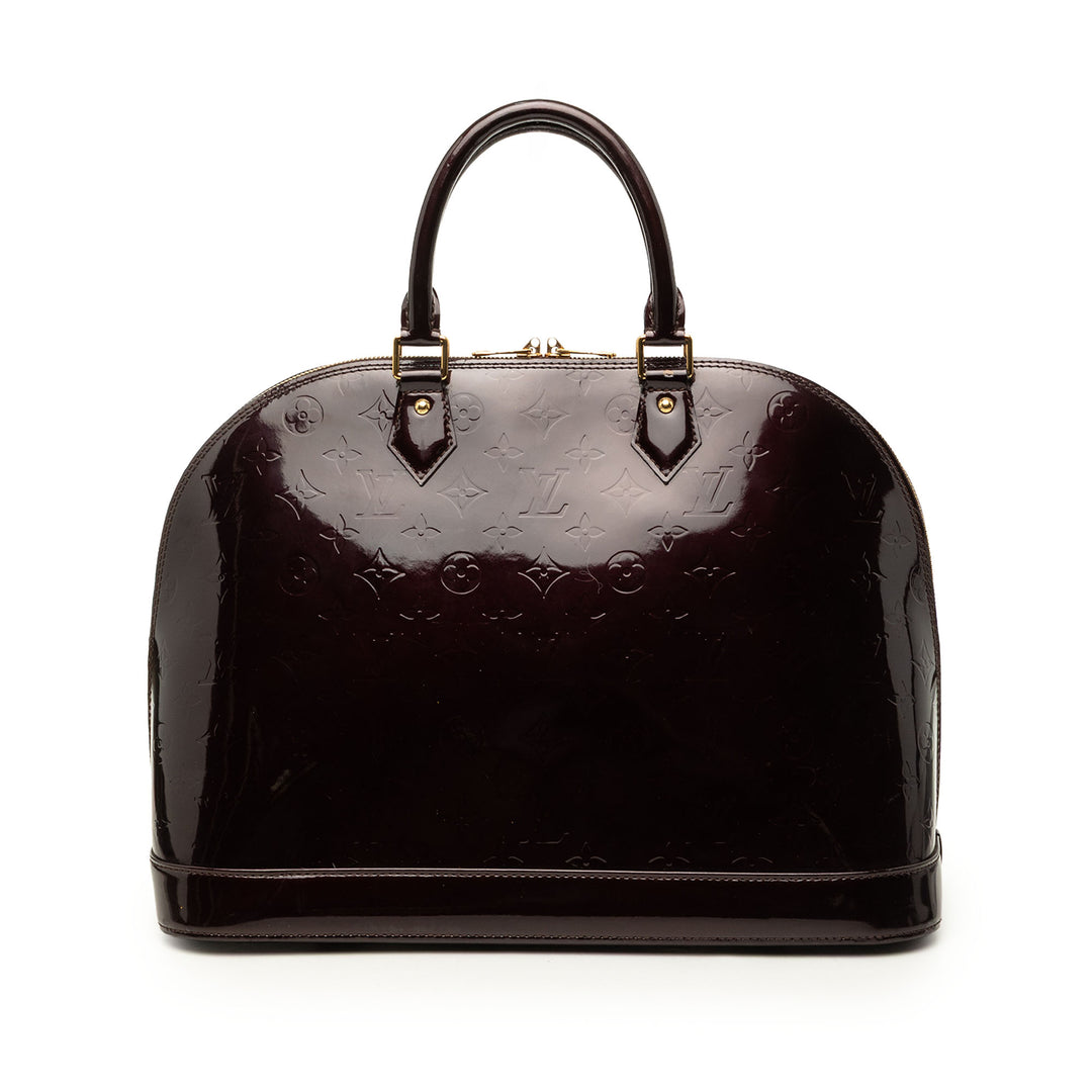 Alma GM Cuir verni Monogram Violet