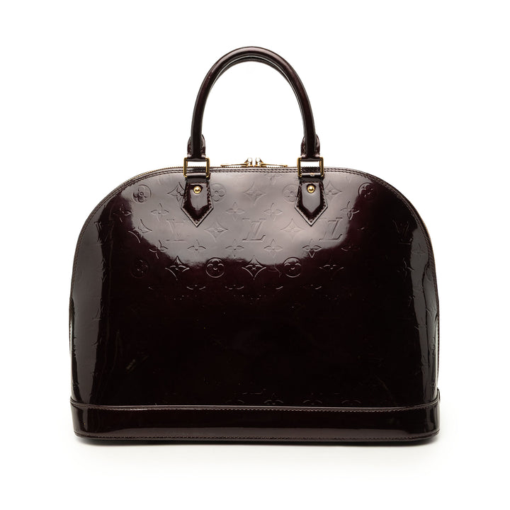 Alma GM Cuir verni Monogram Violet