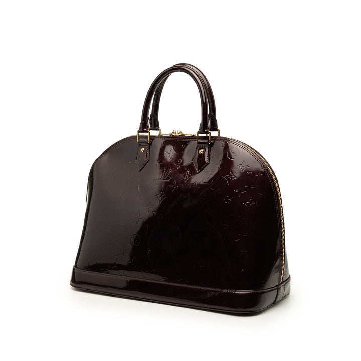 Alma GM Cuir verni Monogram Violet