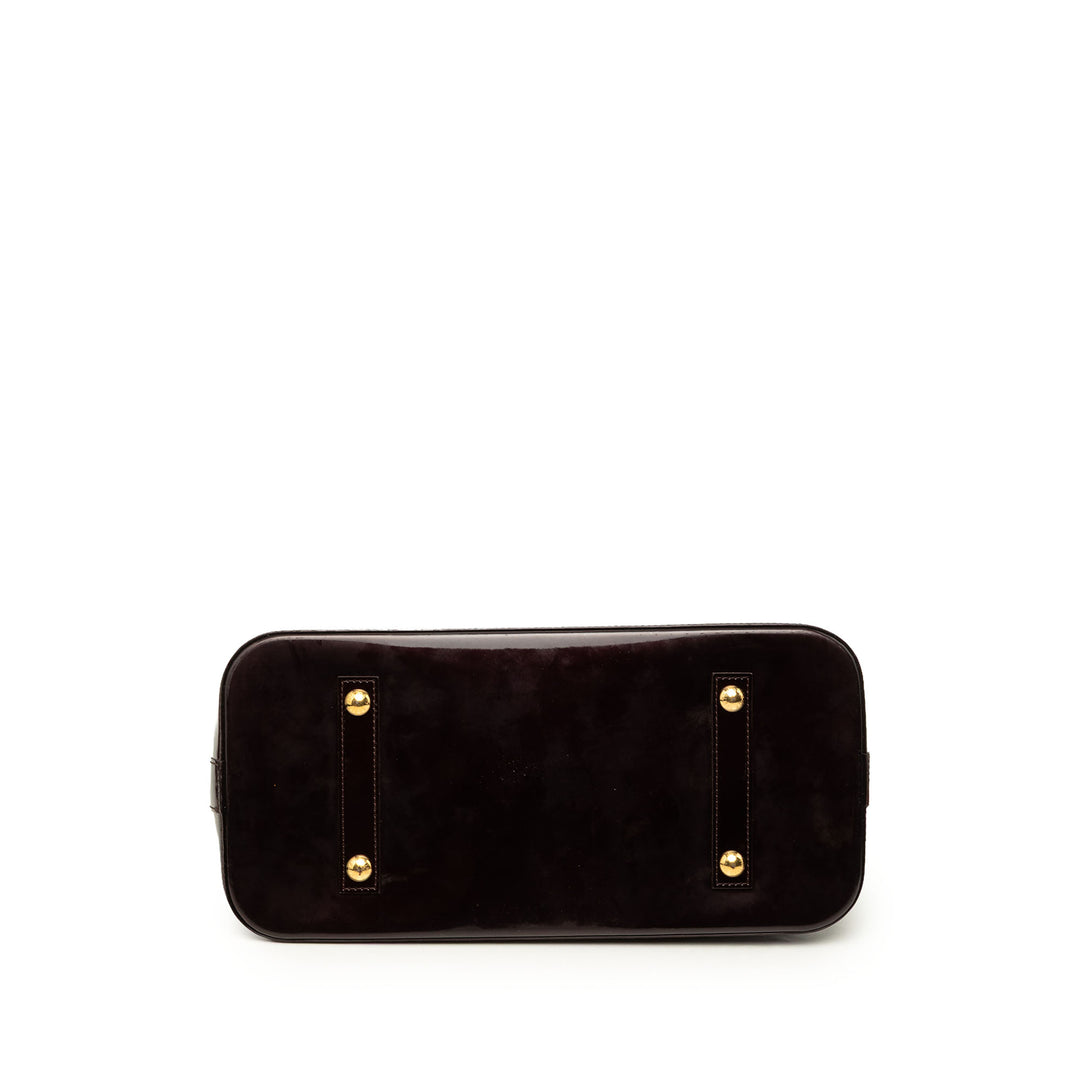 Alma GM Cuir verni Monogram Violet