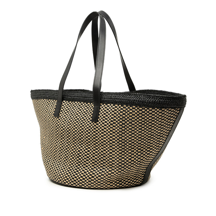 Saint Laurent Medium Raffia Panier Basket Shopper Cabas
