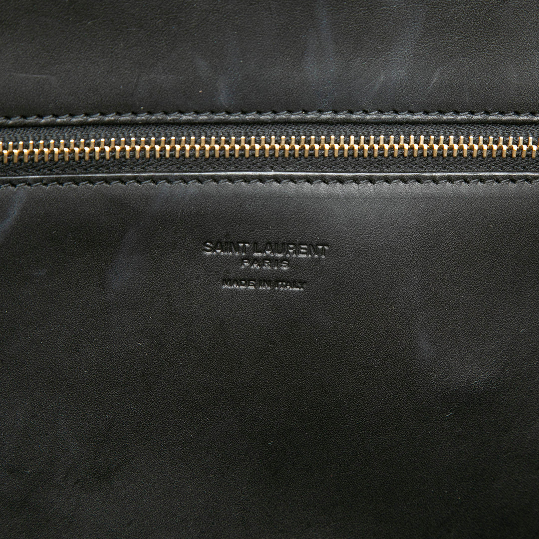 Saint Laurent Medium Raffia Panier Basket Shopper Cabas
