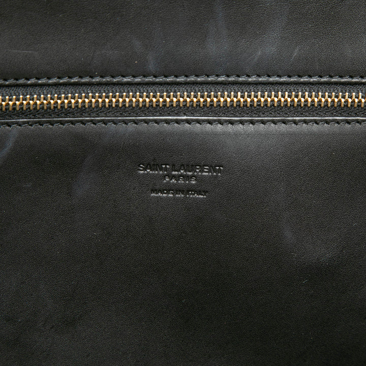 Saint Laurent Medium Raffia Panier Basket Shopper Cabas