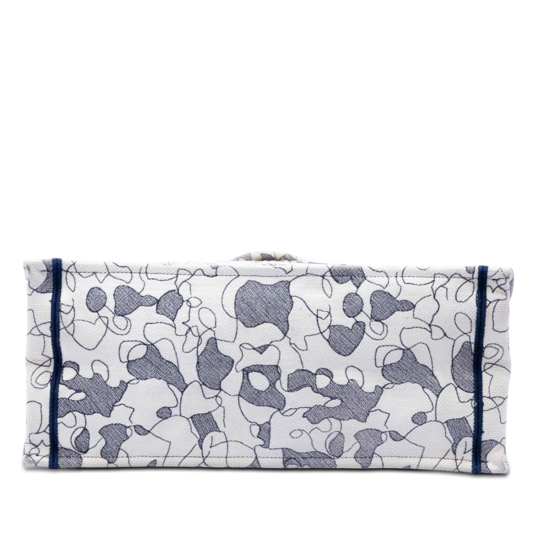 Dior Large Toile brodé Around The World Book Cabas