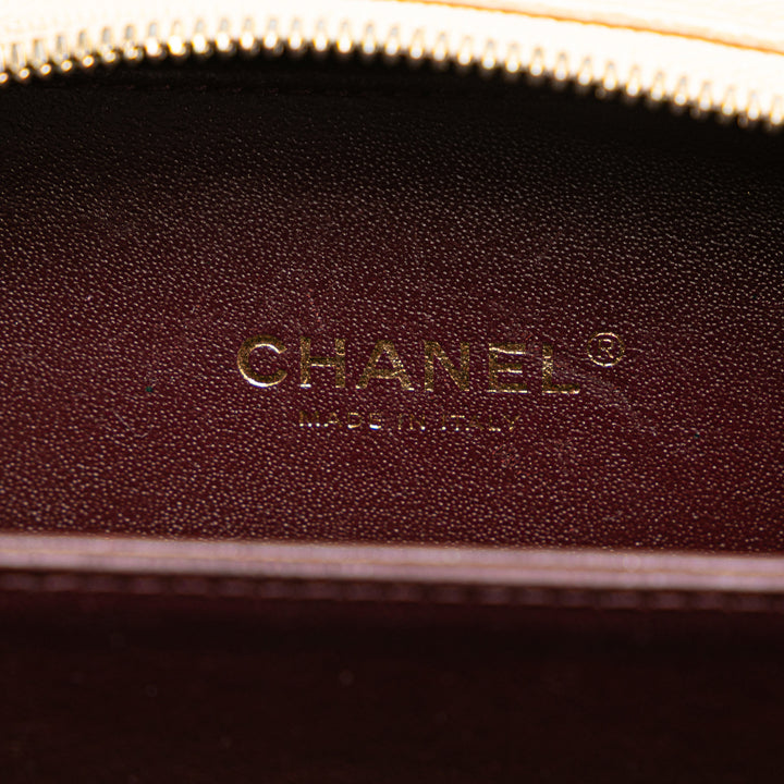 Chanel Small Caviar CC Filigree Vanity Étui Marron