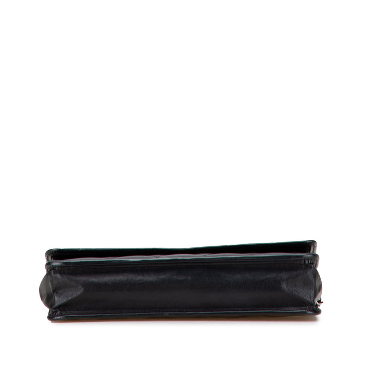 Chanel Cuir d’agneau Cambon Ligne Wallet On Chain Noir