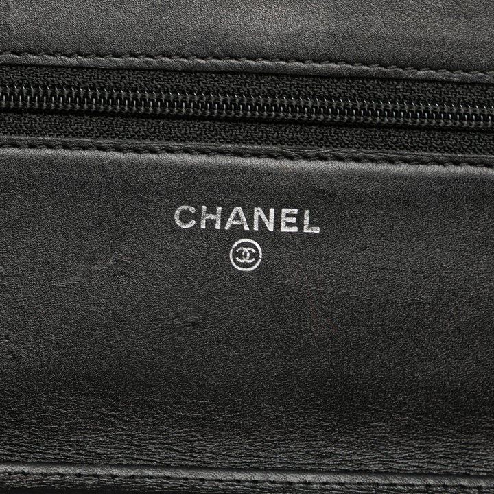 Chanel Cuir d’agneau Cambon Ligne Wallet On Chain Noir