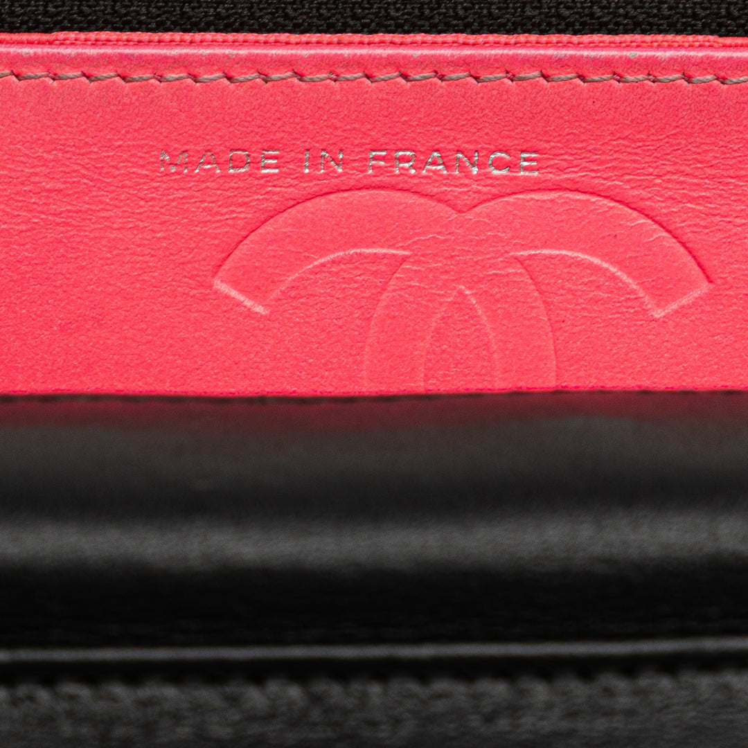 Chanel Cuir d’agneau Cambon Ligne Wallet On Chain Noir