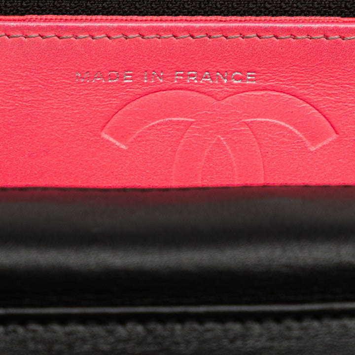Chanel Cuir d’agneau Cambon Ligne Wallet On Chain Noir