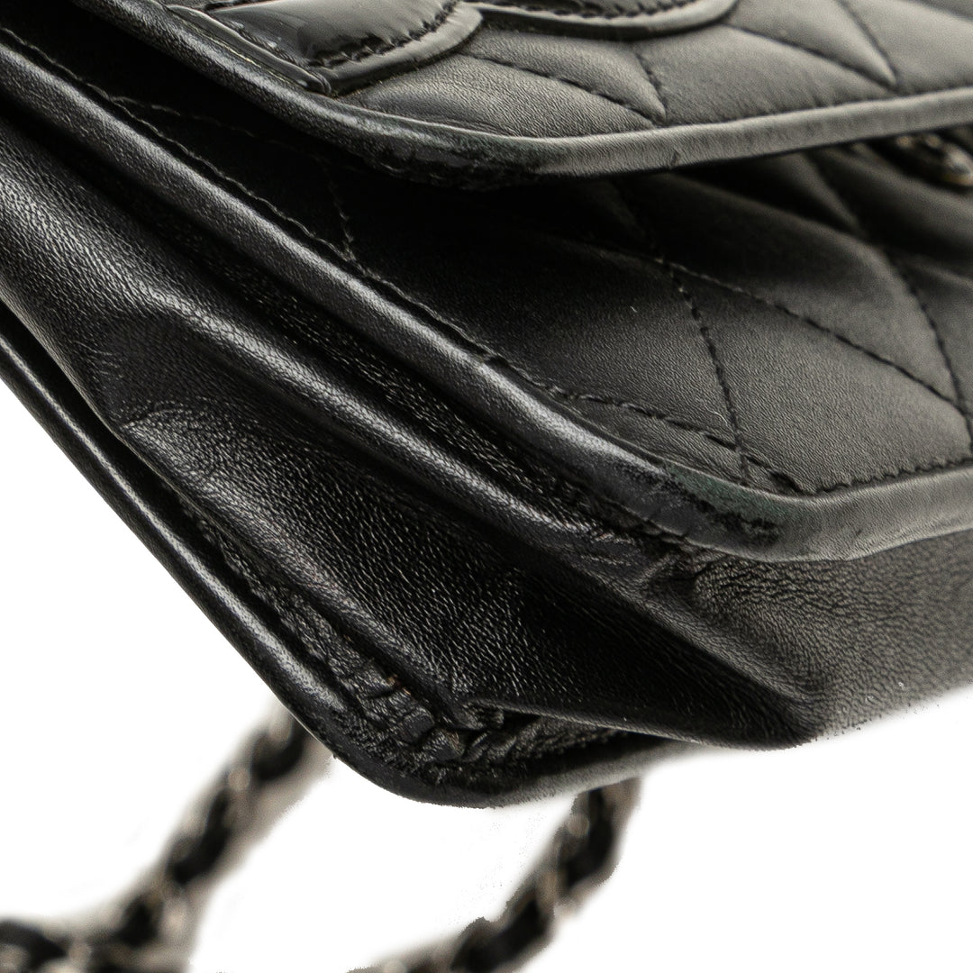 Chanel Cuir d’agneau Cambon Ligne Wallet On Chain Noir
