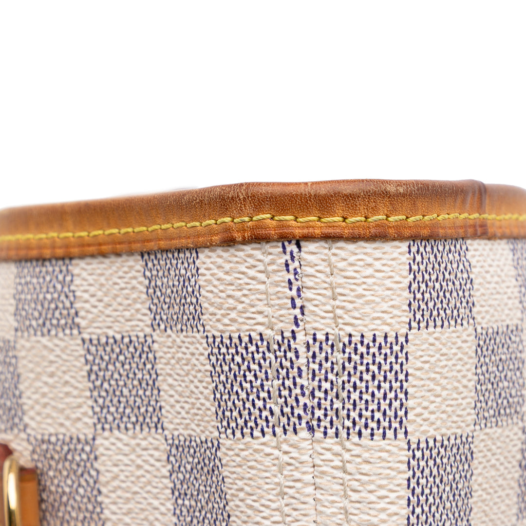 Louis Vuitton Damier Azur Neverfull MM Blanc