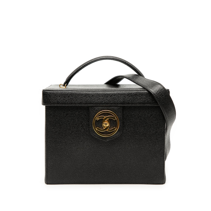 Chanel CC Vanity Boîte Étui Cuir caviar
