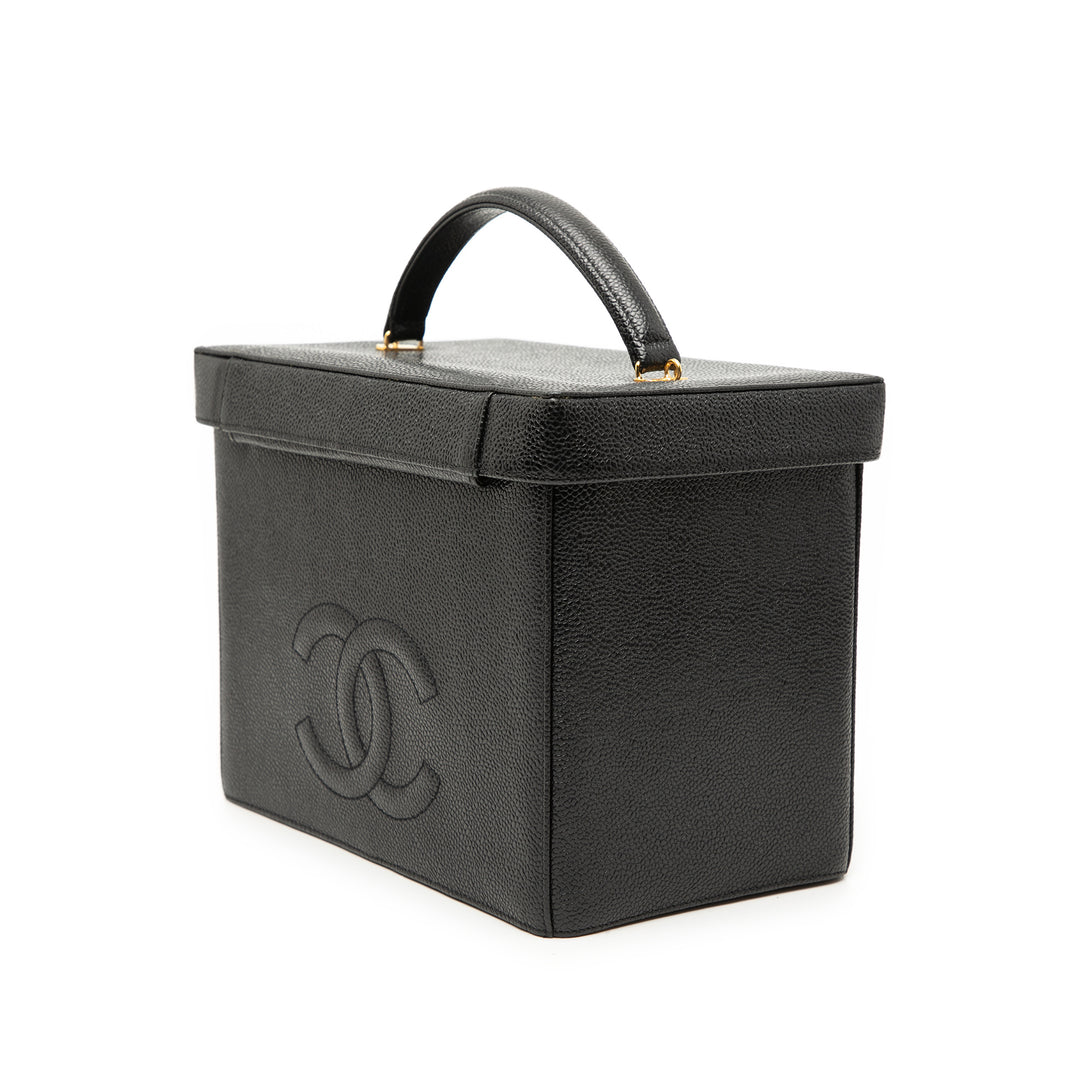 Chanel CC Vanity Boîte Étui Cuir caviar