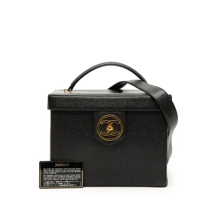 Chanel CC Vanity Boîte Étui Cuir caviar