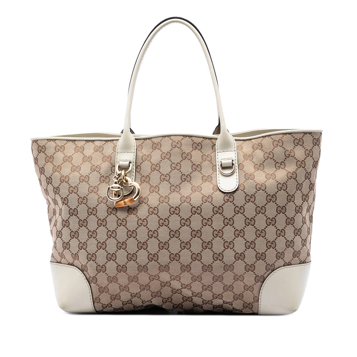 Gucci GG Heart Bit Cabas Toile