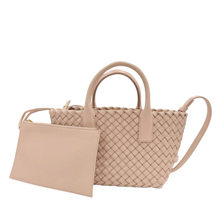 Intreccio Cabat Cabas Mini Cuir d'agneau Rose