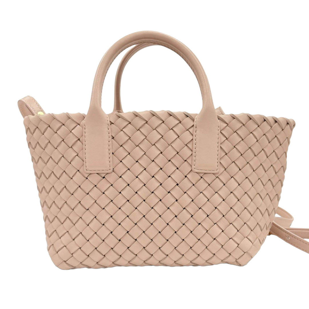 Intreccio Cabat Cabas Mini Cuir d'agneau Rose