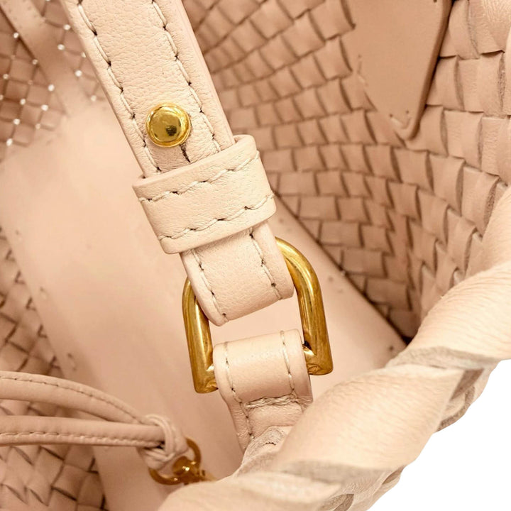Intreccio Cabat Cabas Mini Cuir d'agneau Rose