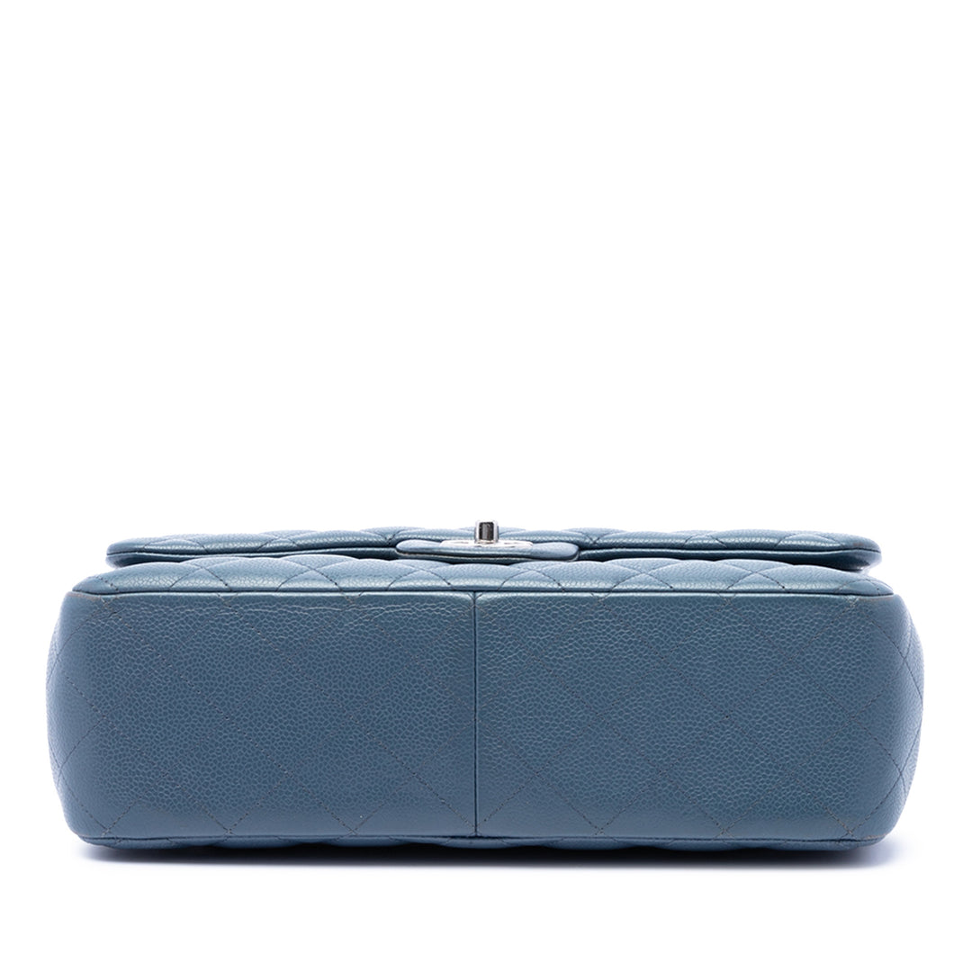 Chanel Classic Double rabat Jumbo Cuir caviar