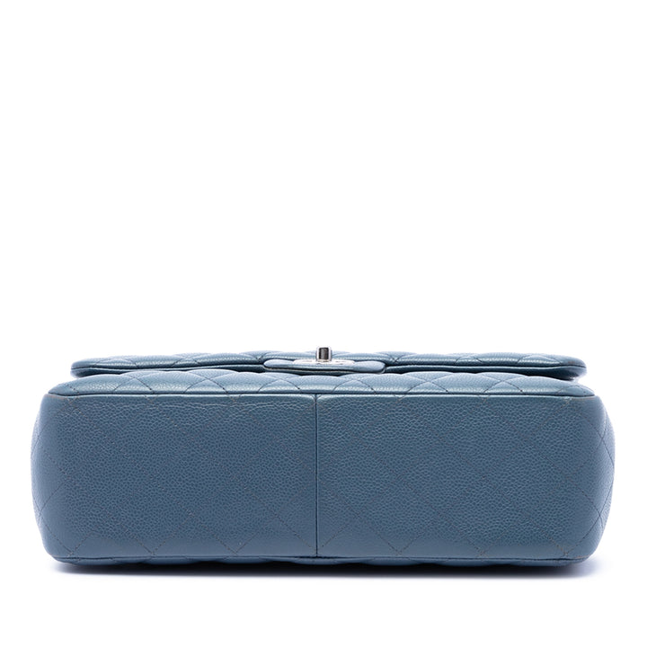 Chanel Classic Double rabat Jumbo Cuir caviar