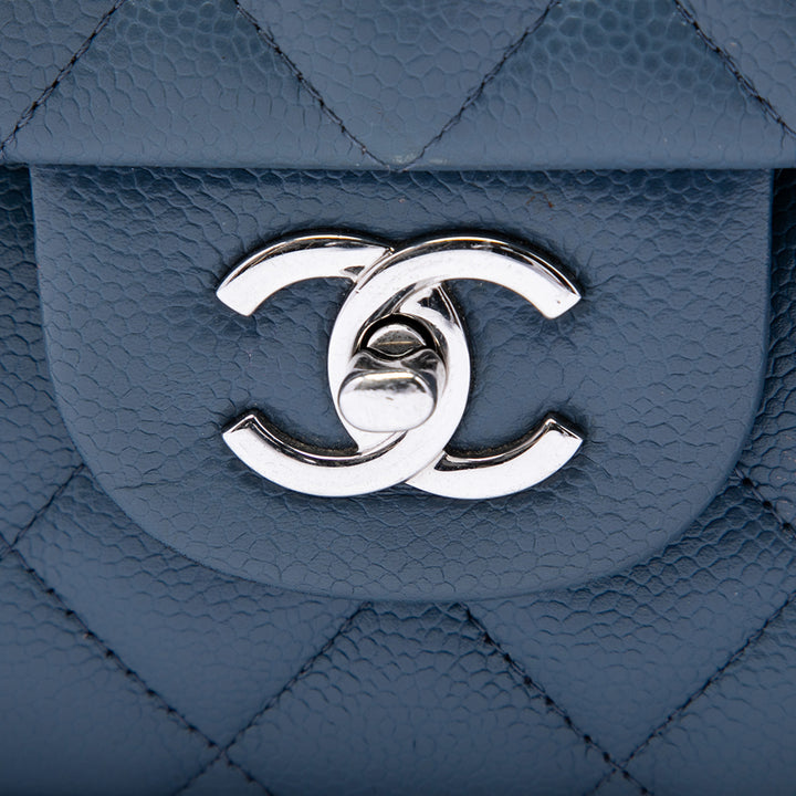Chanel Classic Double rabat Jumbo Cuir caviar