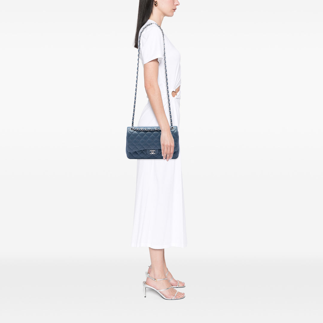 Chanel Classic Double rabat Jumbo Cuir caviar