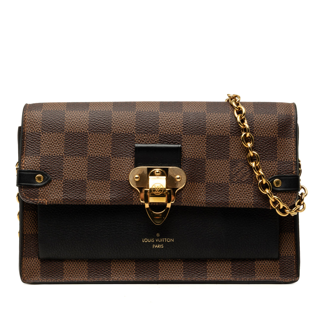 Louis Vuitton Vavin Wallet on Chain Damier Ébène Noir – vue principale – GABY PARIS