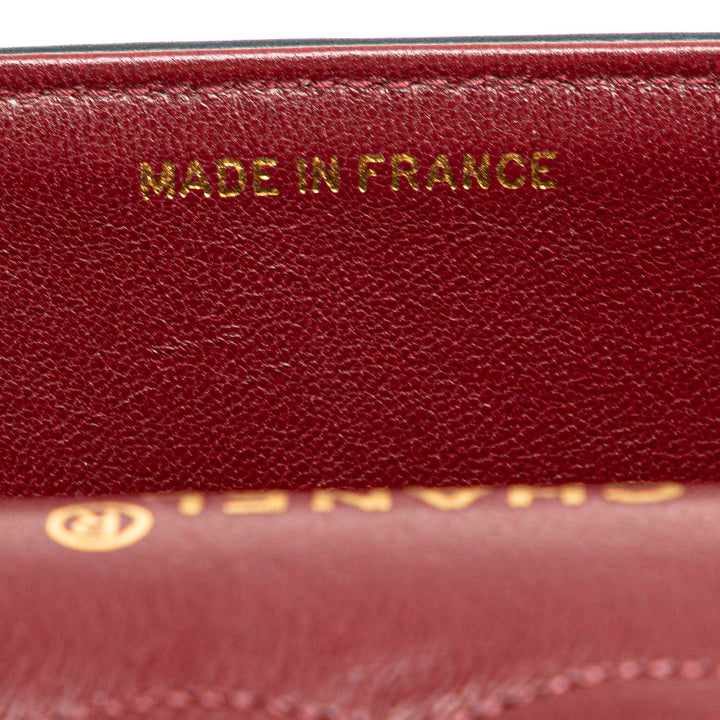 Medium Classic Lambskin Double Flap Blue - Gaby Paris