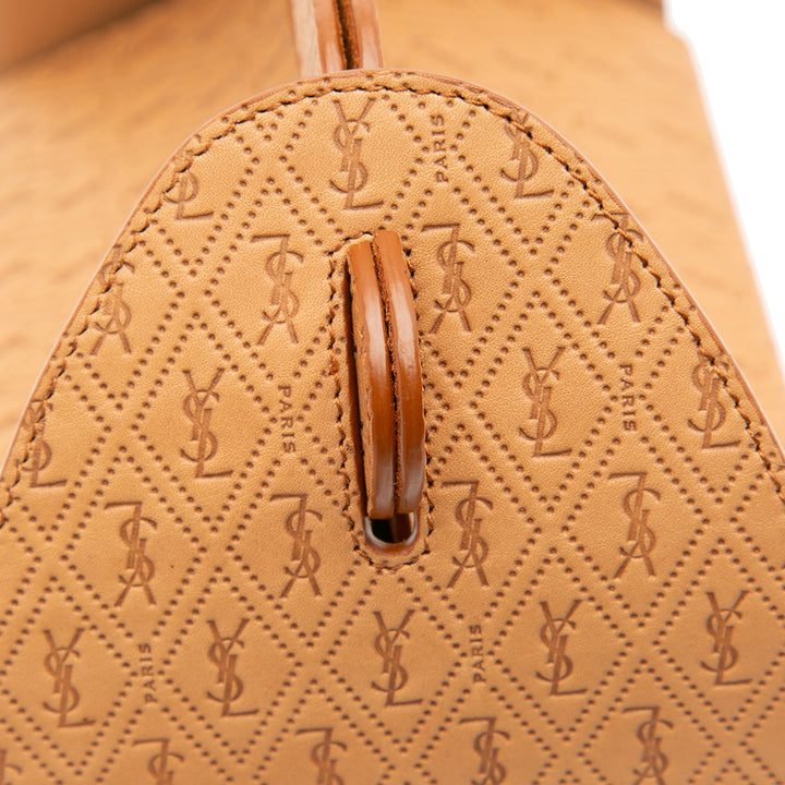 Saint Laurent Monogram Cuir Take Away Boîte Bag Marron