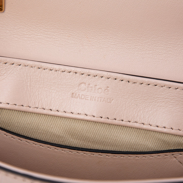 Croc embossé C Sac Mini Cuir de veau Rose