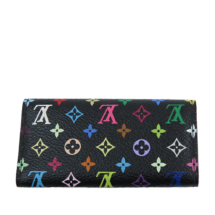 Monogram Multicolore 4 Key Holder Black - Gaby Paris