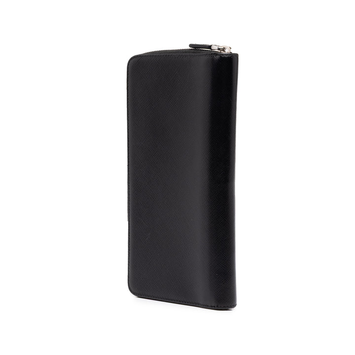 Prada Portefeuille long zippé Saffiano Noir – vue 2 – GABY PARIS