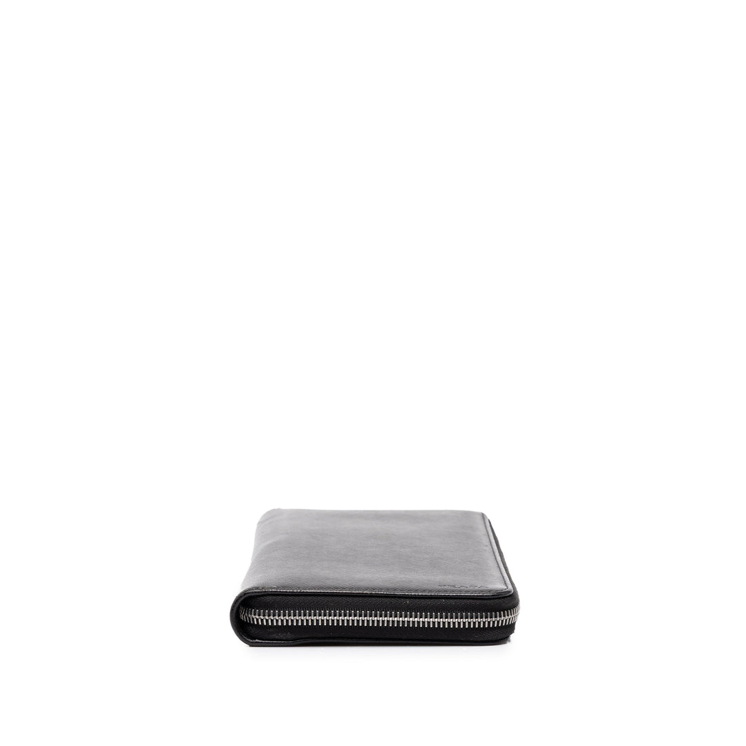 Prada Portefeuille long zippé Saffiano Noir – vue 3 – GABY PARIS