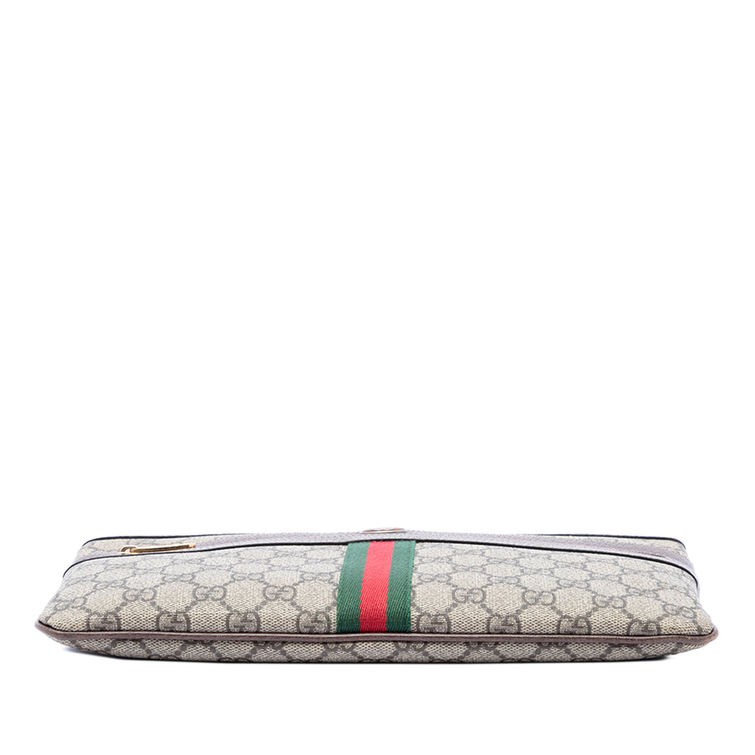 Gucci Pochette Web Ophidia GG Supreme Beige – vue 3 – GABY PARIS