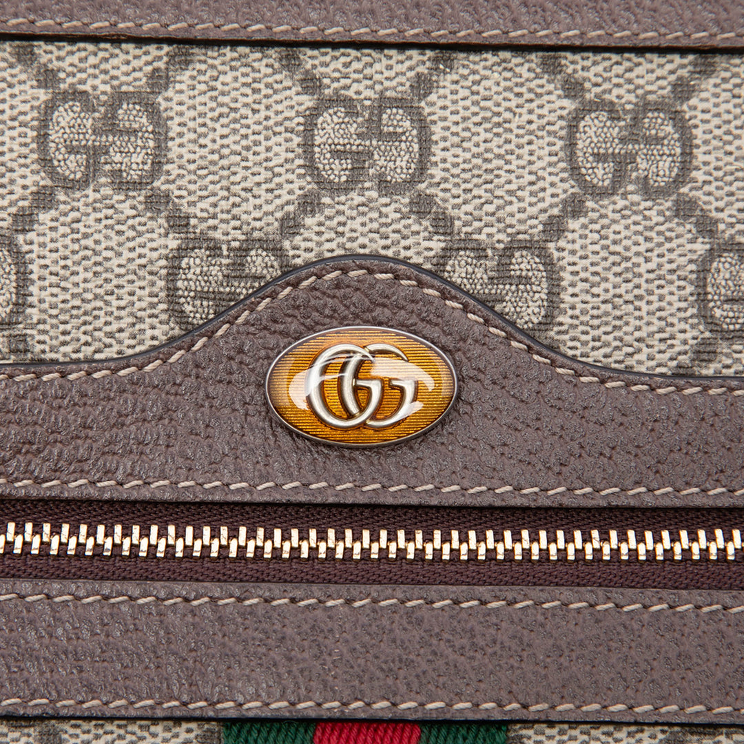 Gucci Pochette Web Ophidia GG Supreme Beige – vue 5 – GABY PARIS