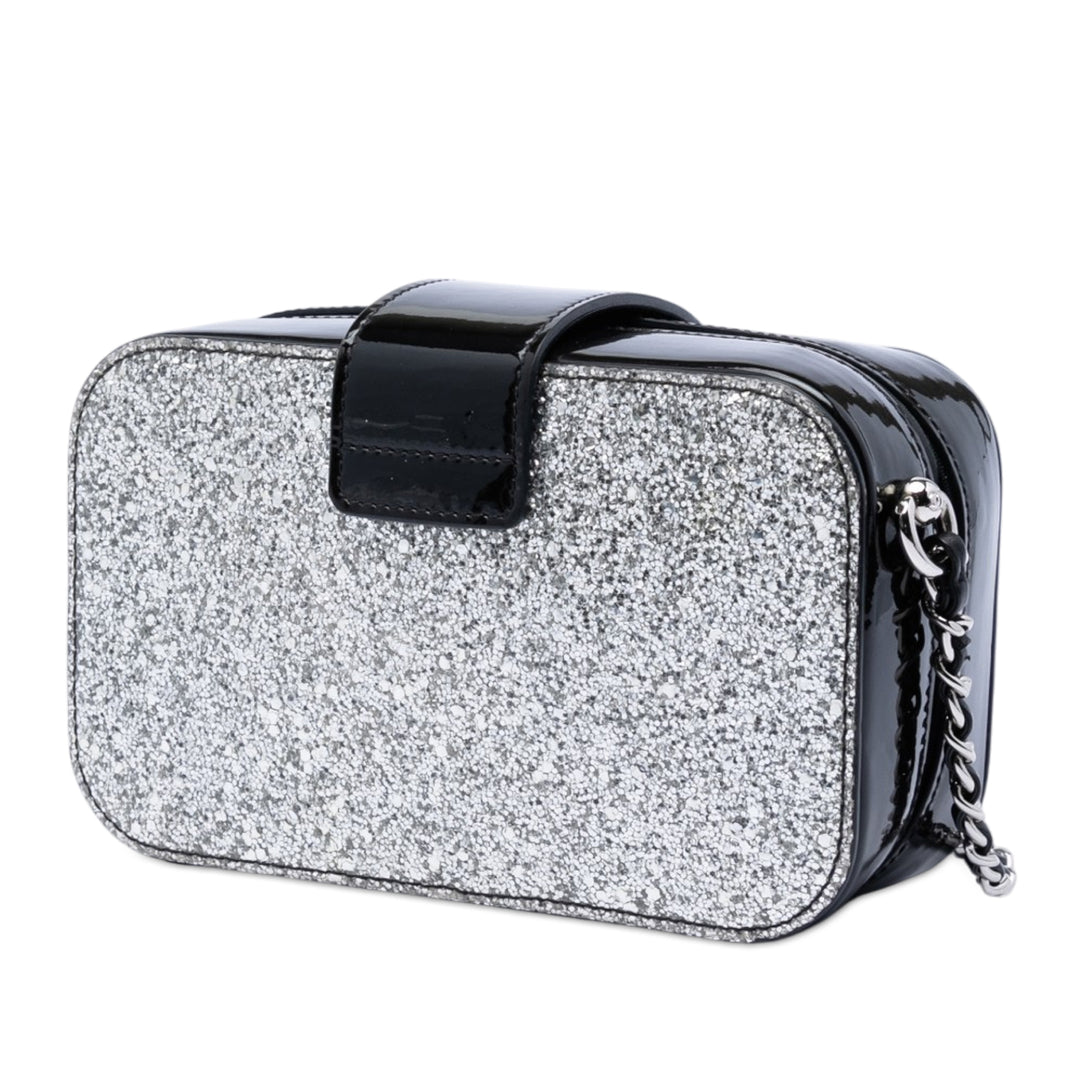 Chanel Glitter Cuir verni Evening On The Moon Camera Étui