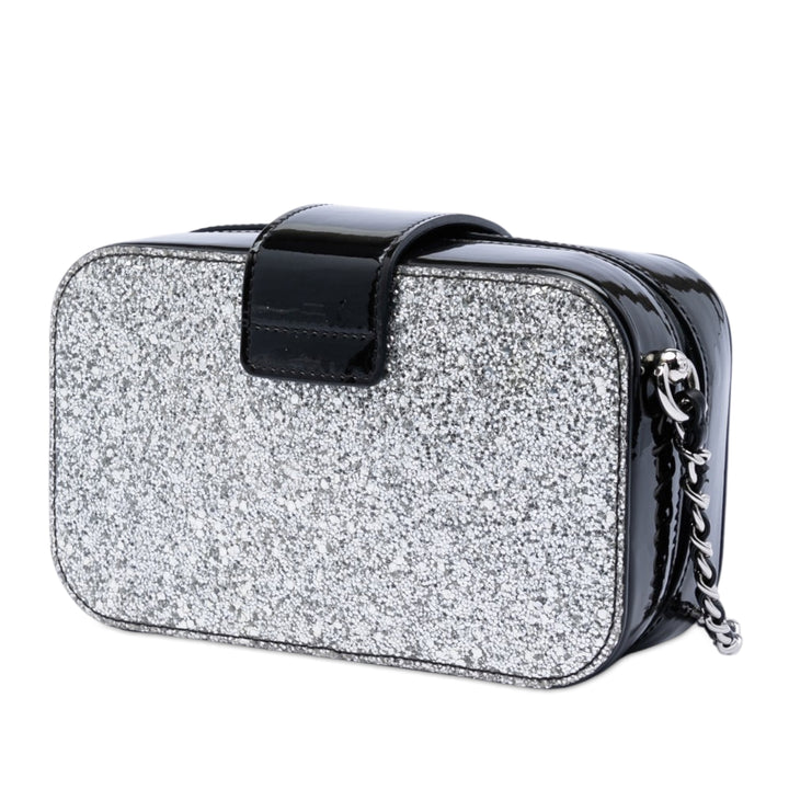 Chanel Glitter Cuir verni Evening On The Moon Camera Étui