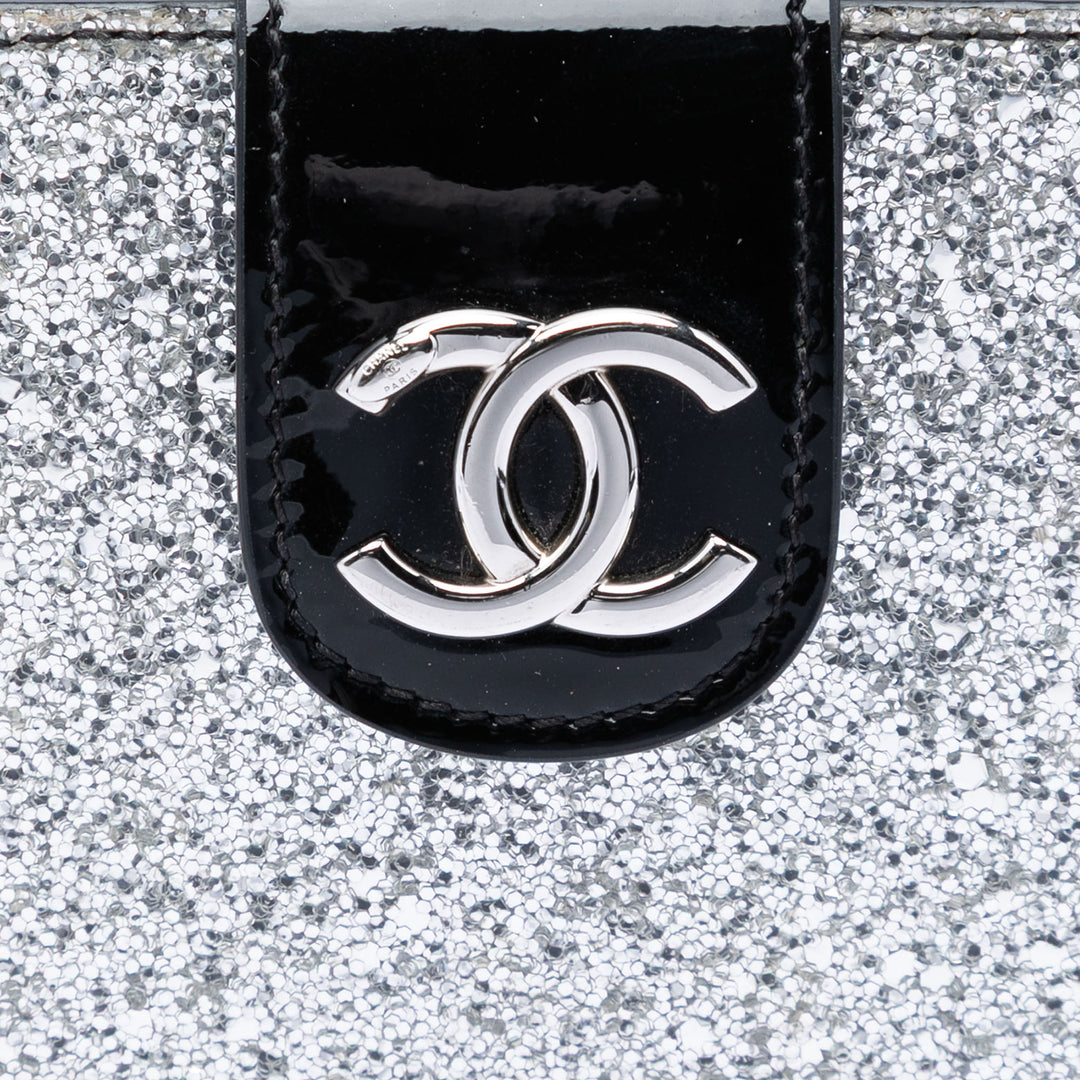 Chanel Glitter Cuir verni Evening On The Moon Camera Étui