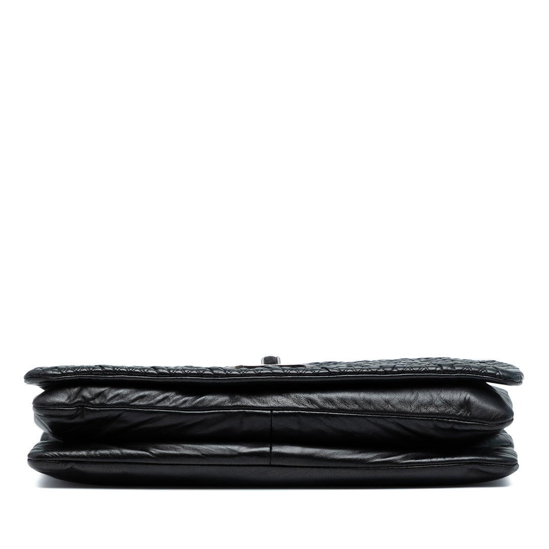 Chanel CC Quilted Astrakhan Flap Noir