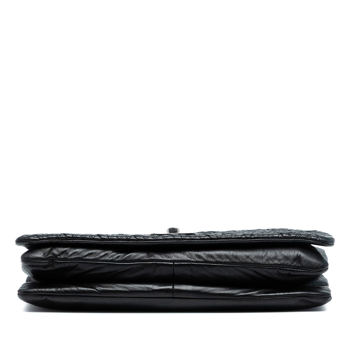 Chanel CC Quilted Astrakhan Flap Noir