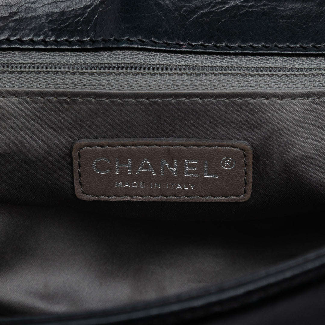 Chanel CC Quilted Astrakhan Flap Noir