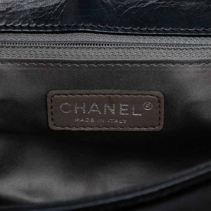 Chanel CC Quilted Astrakhan Flap Noir