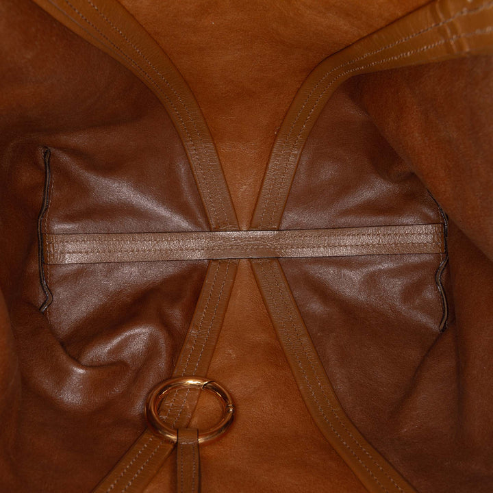 Grained Buffalo Spin Cabas Marron