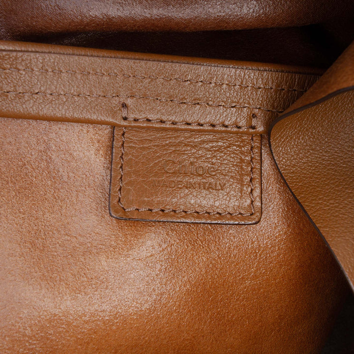 Grained Buffalo Spin Cabas Marron