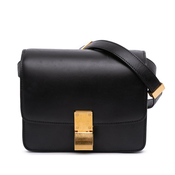 Celine Small Cuir de veau Classic Boîte Noir