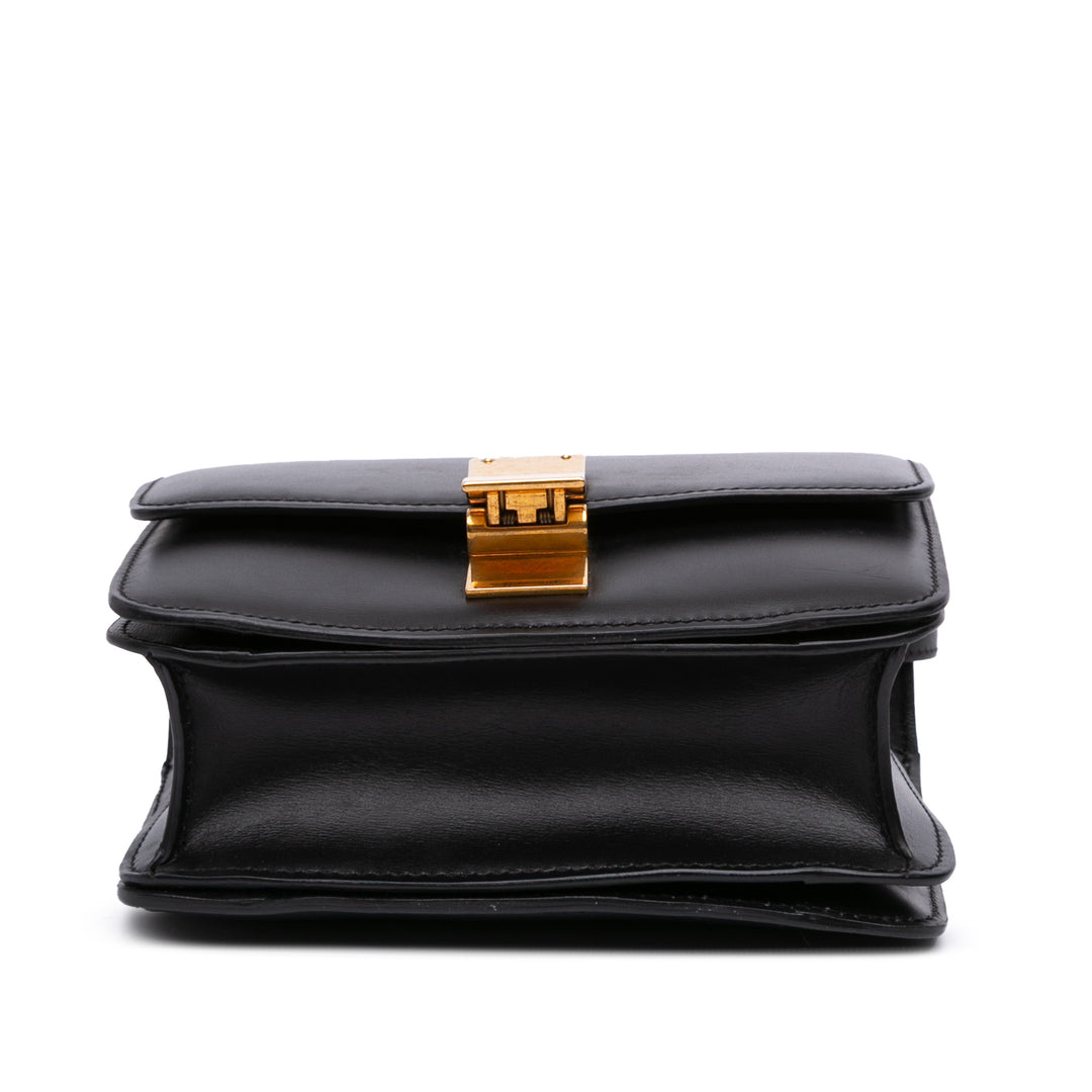 Celine Small Cuir de veau Classic Boîte Noir