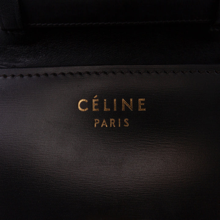 Celine Small Cuir de veau Classic Boîte Noir