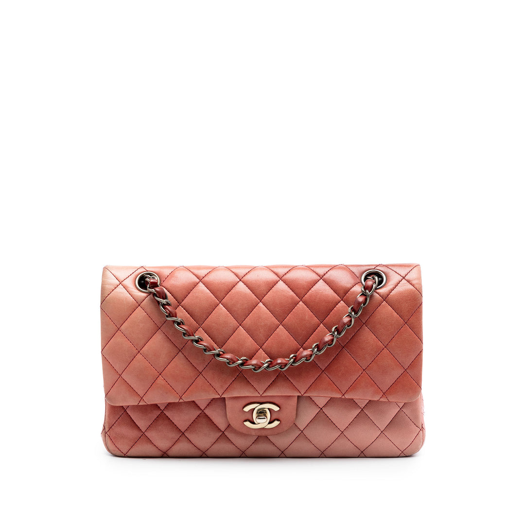 Chanel Classic Ombre Double rabat Moyen Cuir d'agneau