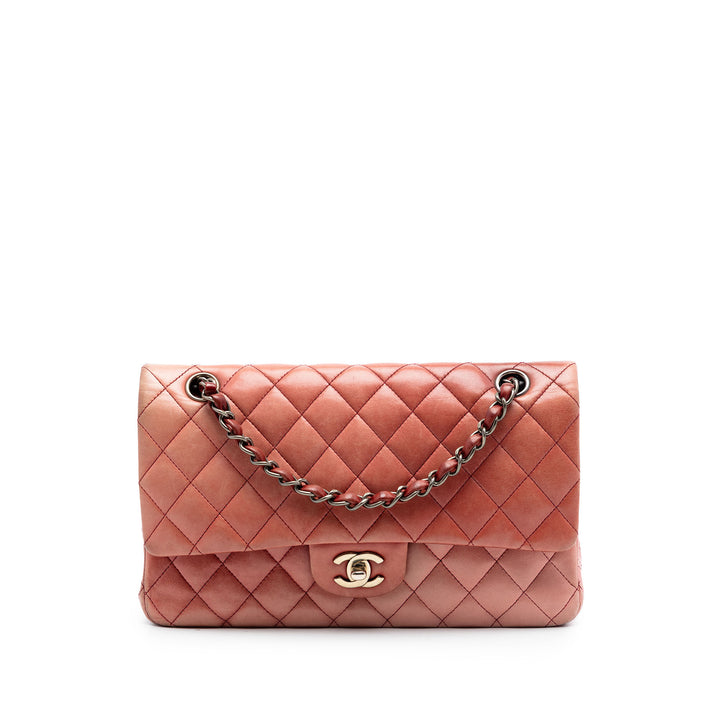 Chanel Classic Ombre Double rabat Moyen Cuir d'agneau