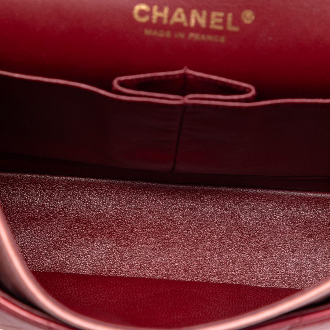 Chanel Classic Ombre Double rabat Moyen Cuir d'agneau
